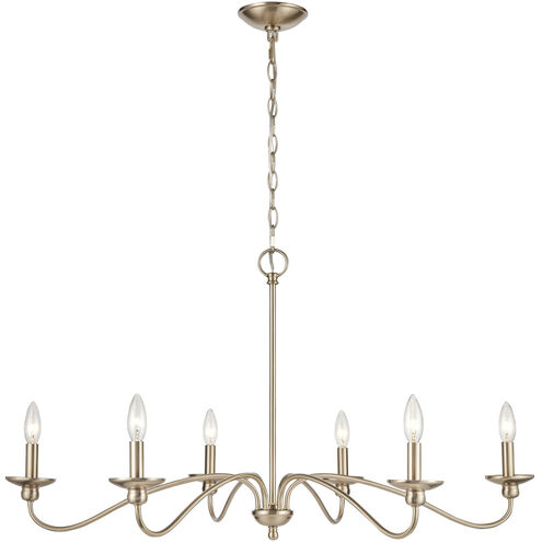 Delvona 6 Light 36.75 inch Modern Gold Chandelier Ceiling Light